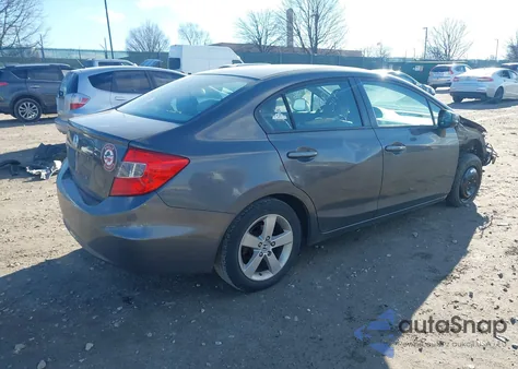 2012 Honda Civic Ex z USA, uszkodzony, nr VIN 2HGFB2F87CH504639